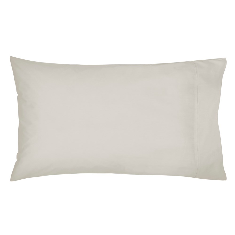 Plain Housewife Pillowcase By Bedeck of Belfast in Linen Cream